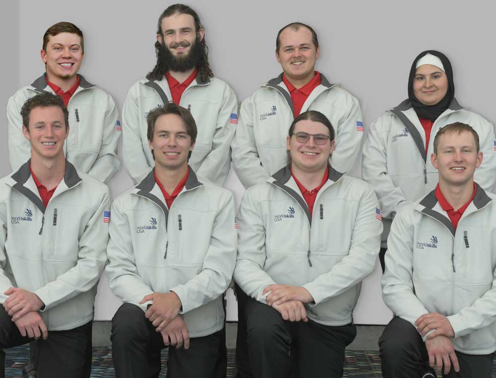 Photo of the 2024 WorldSkills USA team.